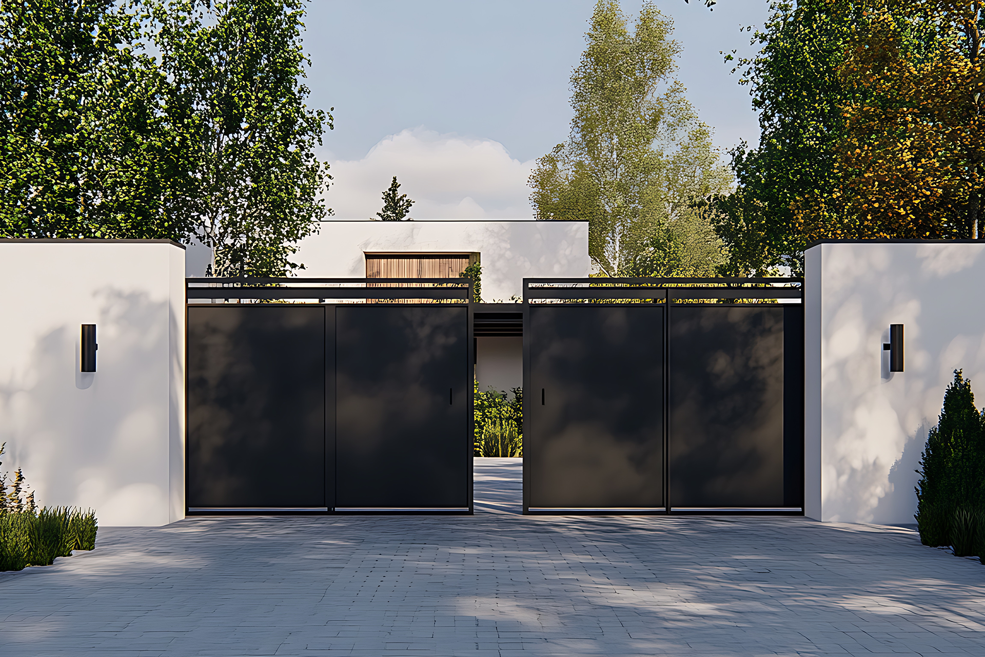 Driveway gate repair service completed